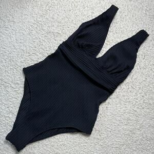 Cupshe Ribbed & Ruched One Piece SMALL NWT